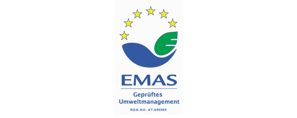 Wir sind EMAS-Umweltmanagement zertifiziert EMAS